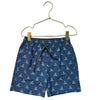 Feather 4 Arrow Blue & Green Shark Fin Swim Trunks - Size 6