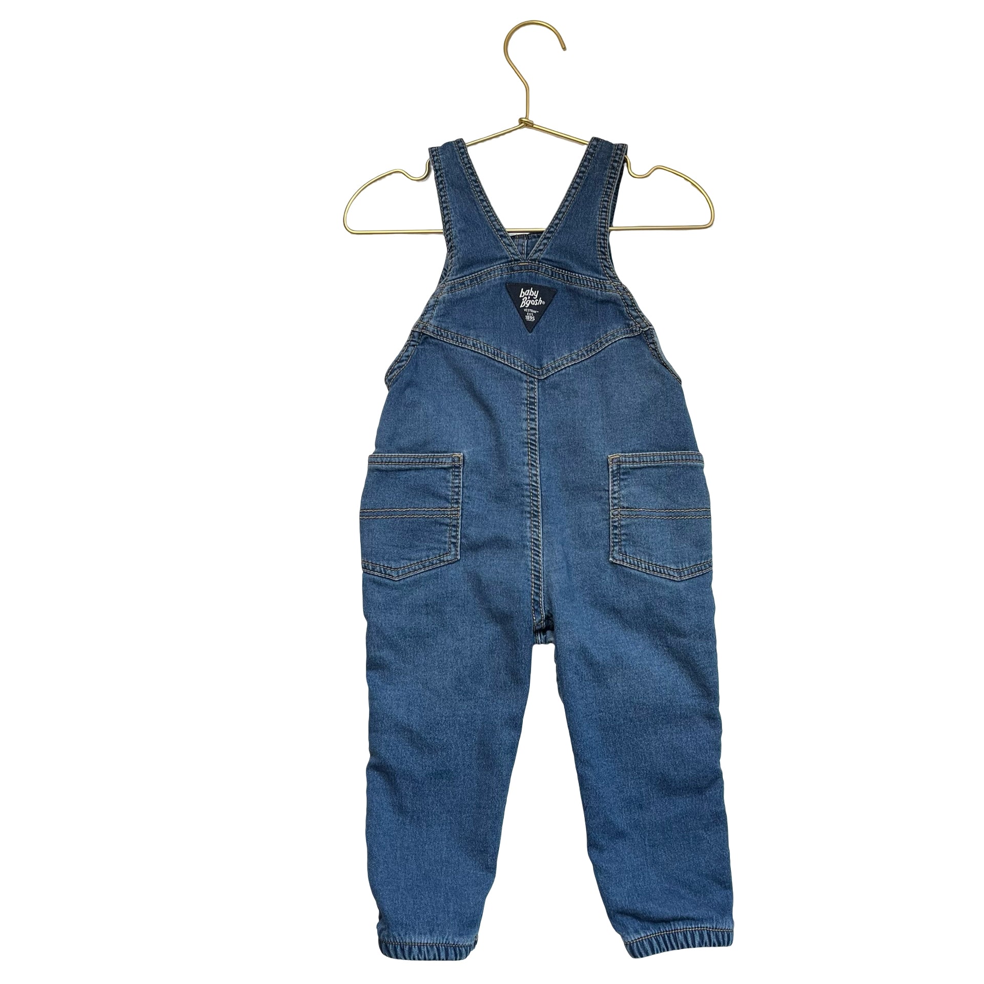 OshKosh Denim Overalls - Size 18 Mo