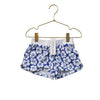 Janie and Jack Ivory & Blue Floral Terry Shorts with Tag -  Size 18-24 Months