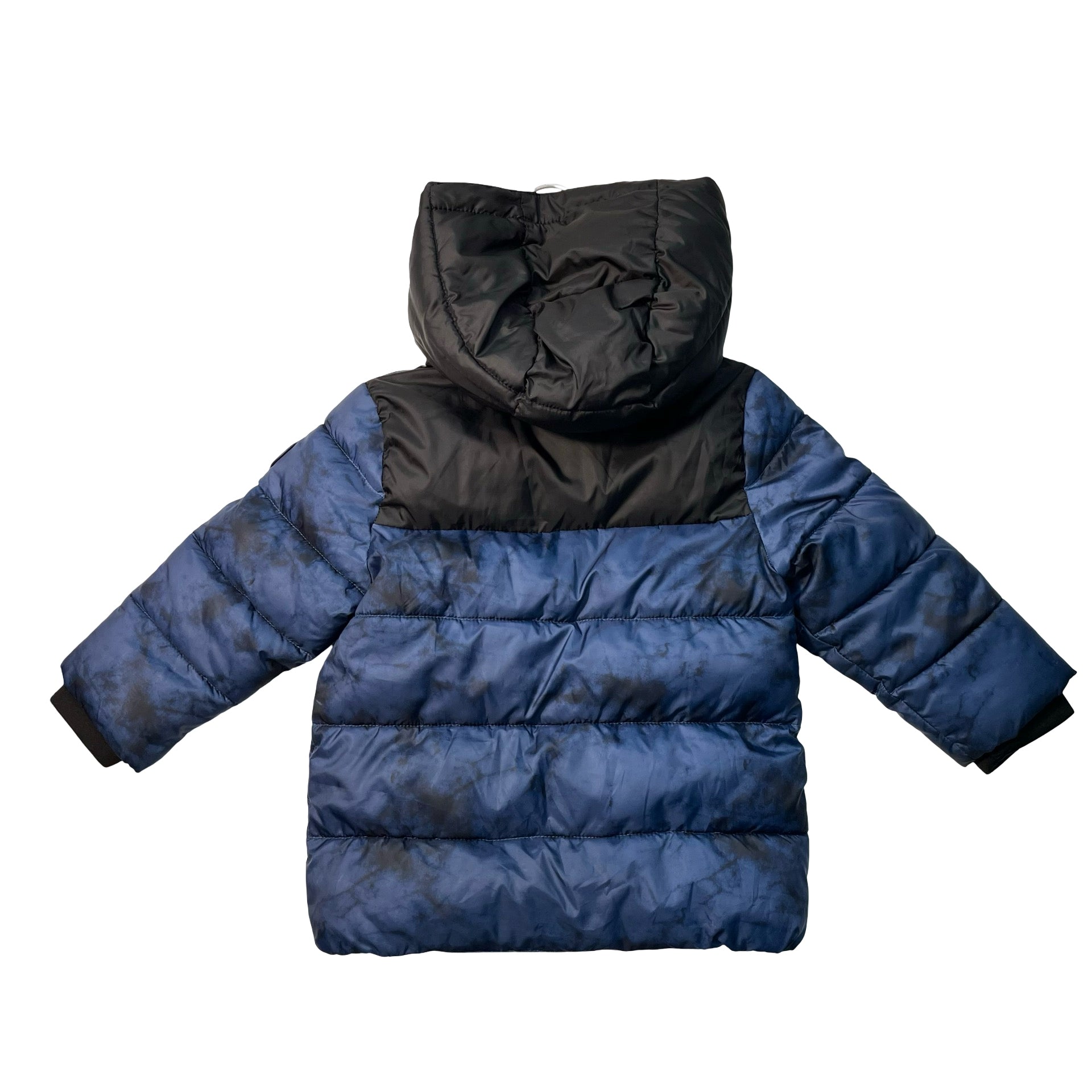 Michael Kors Navy Tie-Dye Hooded Winter Jacket - Size 2T