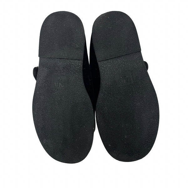 Zara Black Velvet Mary Jane Style Shoes - Size 29 (12)