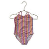 Zara Pink, Lavender, Yellow, Orange Striped Swim Suit - Size 3-4