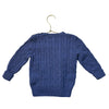 Ralph Lauren Blue Cotton Cable Knit Sweater - Size 24 Mo