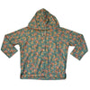 Louise Misha Green Floral Hooded Windbreaker Jacket - Size 6Y