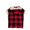 Tommy Bahama Red & Black Check Hooded Poncho - Size XS (4)