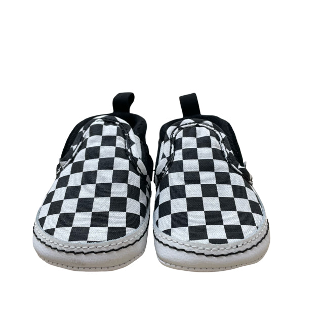 Vans Black & White Checker Slip-On Crib Shoes New in Box - Size 3