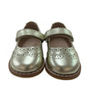 Elephantito Gold Leather Mary Jane Shoes - Size 5