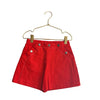 Jacadi Red Linen-Cotton Skort Shorts - Size 6A