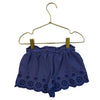 Mini Boden Purple Eyelet Shorts - Size 3Y