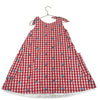 Hanna Andersson Red Check Embroidered Flower Dress - Sizde 6-7