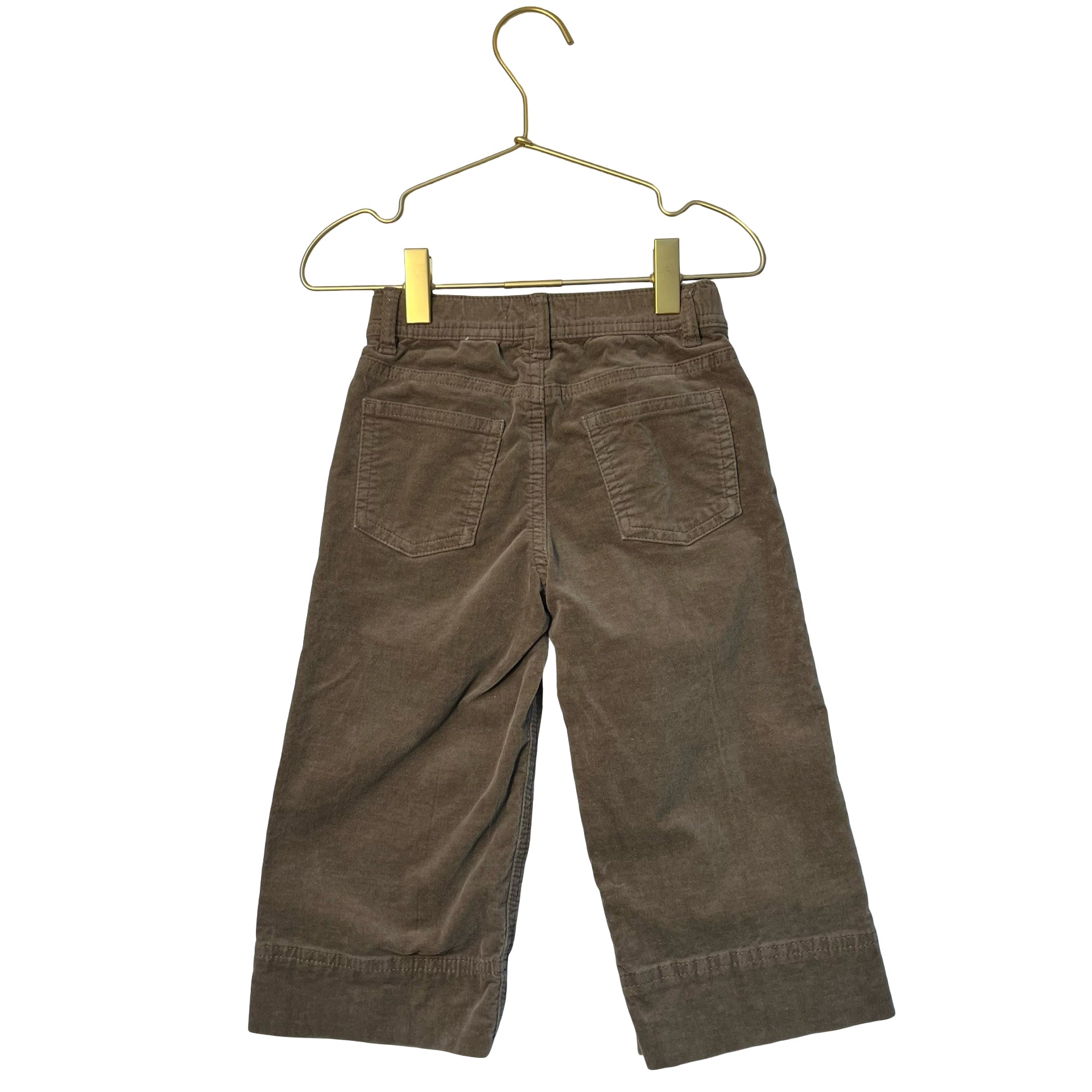Zara Tan Velvet Wide-Leg Pants - Size 3