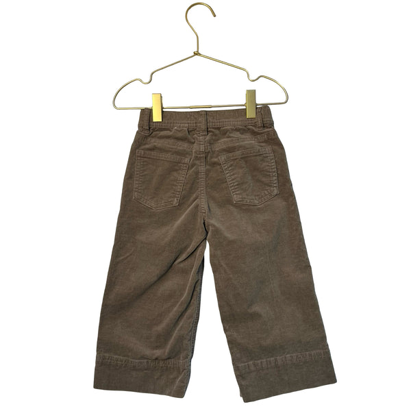 Zara Tan Velvet Wide-Leg Pants - Size 3