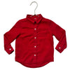 Janie and Jack Red Button Down Shirt - Size 18-24 Mo