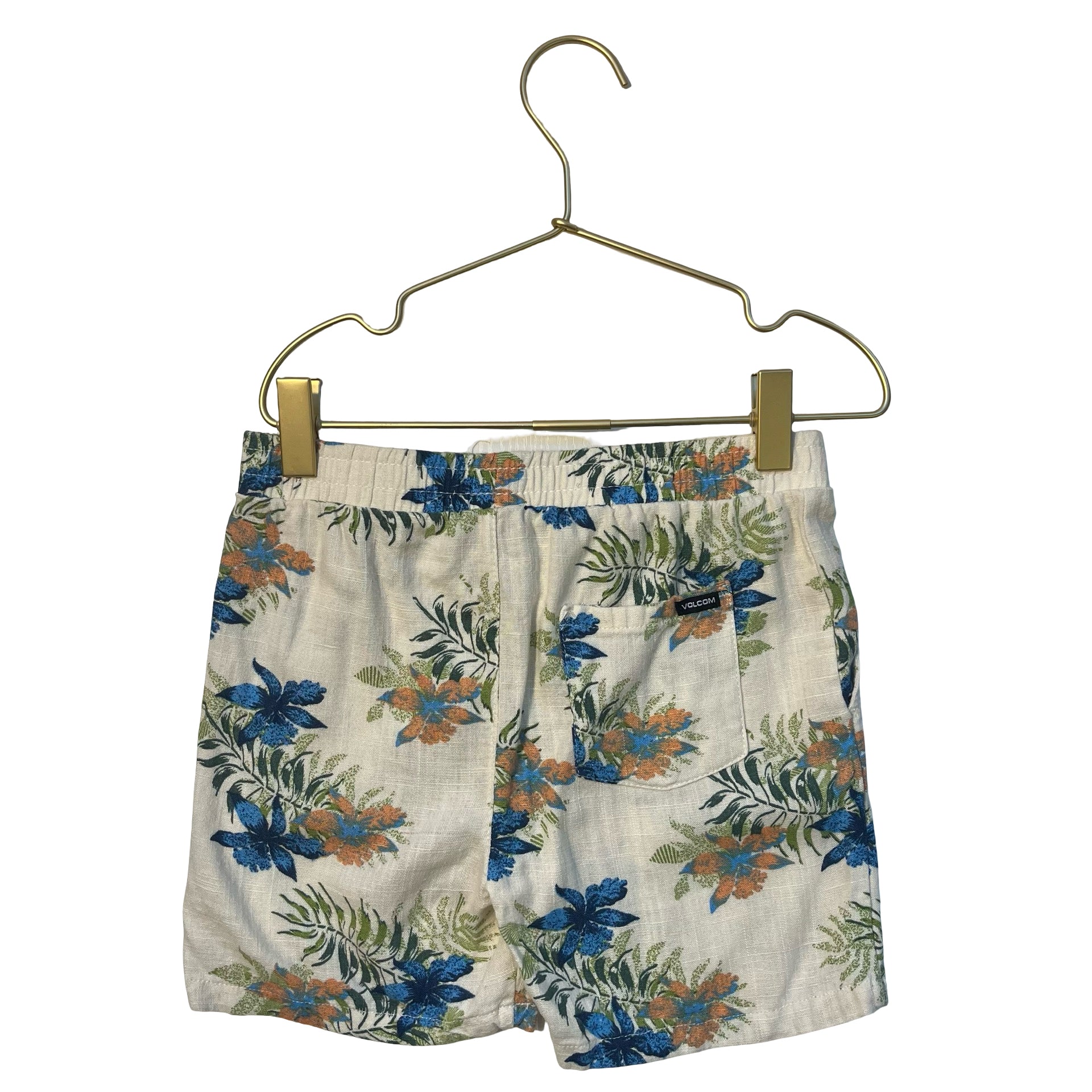 Volcom Ivory Tropical Print Shorts - Size 6