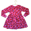 Hanna Andersson Pink & Red Flower Print Sweatshirt Dress - Size 6-7