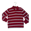 Gap Kids Red & Gray Striped Polo Shirt - Size S 6-7