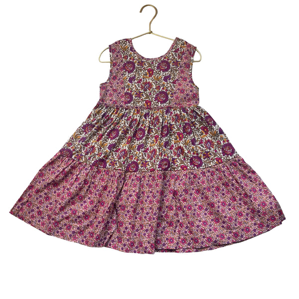 Monoprix Purple & Multi-Color Mixed Floral Dress - Size 6