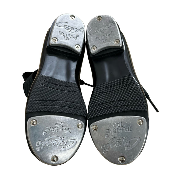 Capezio Black Patent Tap Shoes - Size 9.5