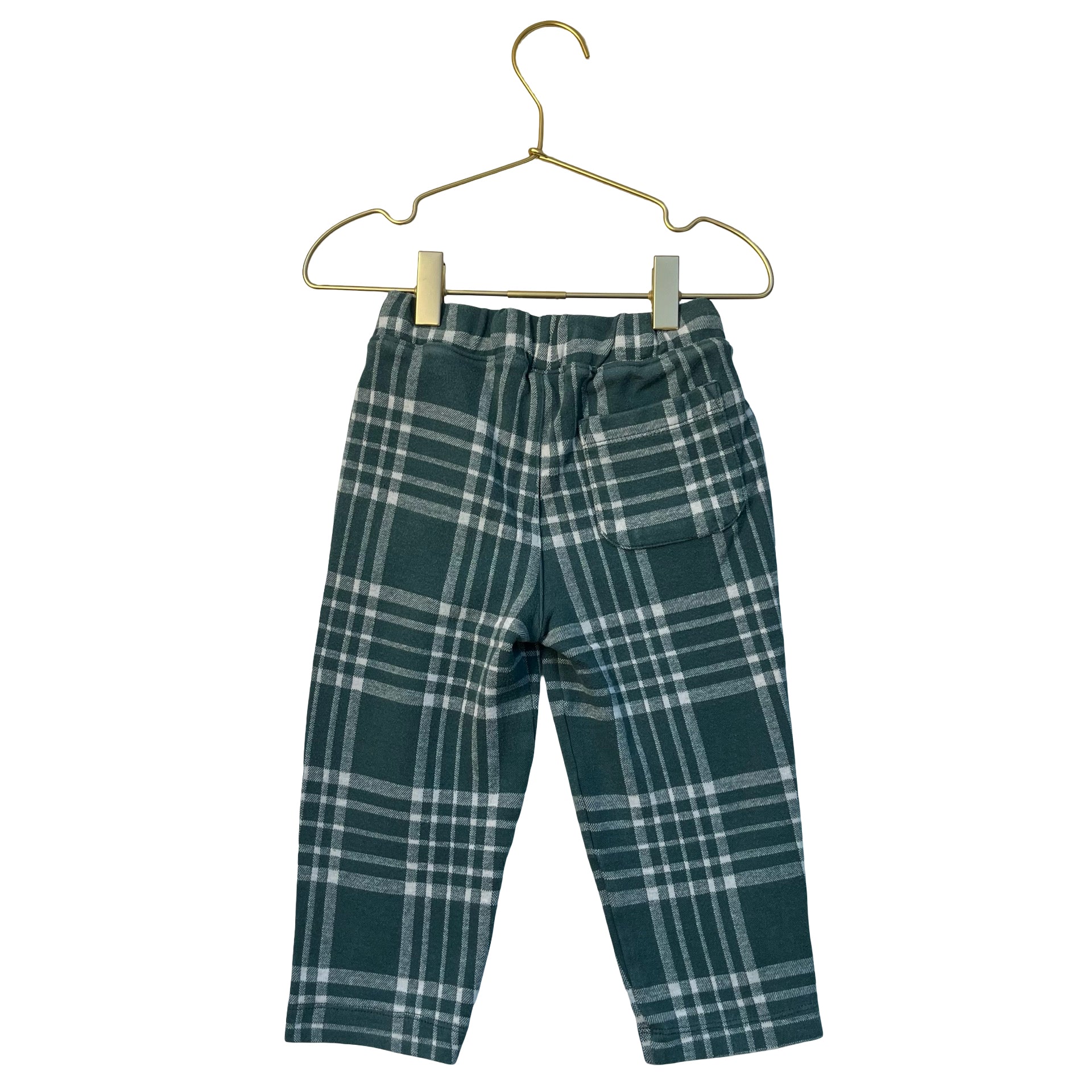 Hanna Andersson Green & Ivory Plaid Pants - Size 3