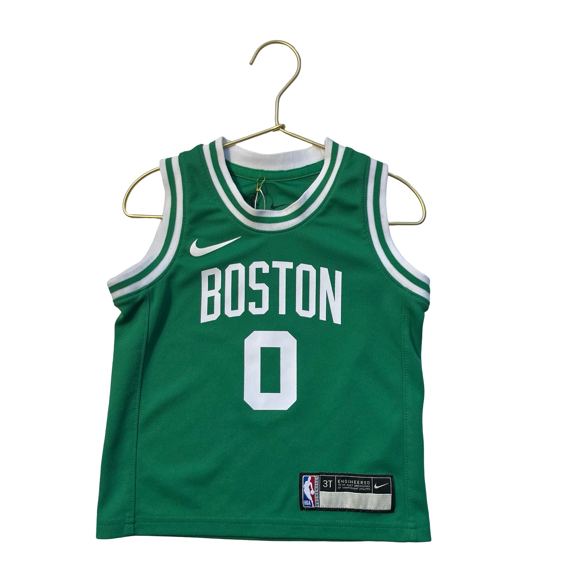 NBA Boston Celtics 'Tatum 0' Green Basketball Jersey - Size 3T