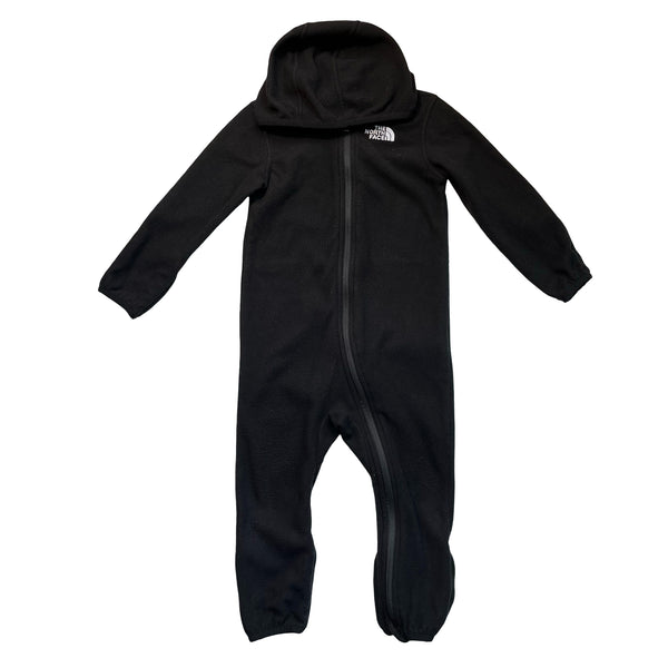 North Face Black Fleece Hooded One-Piece - Size 18-24 Mo