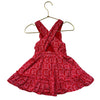 Crewcuts Red & Pink Flower Print Dress - Size 2