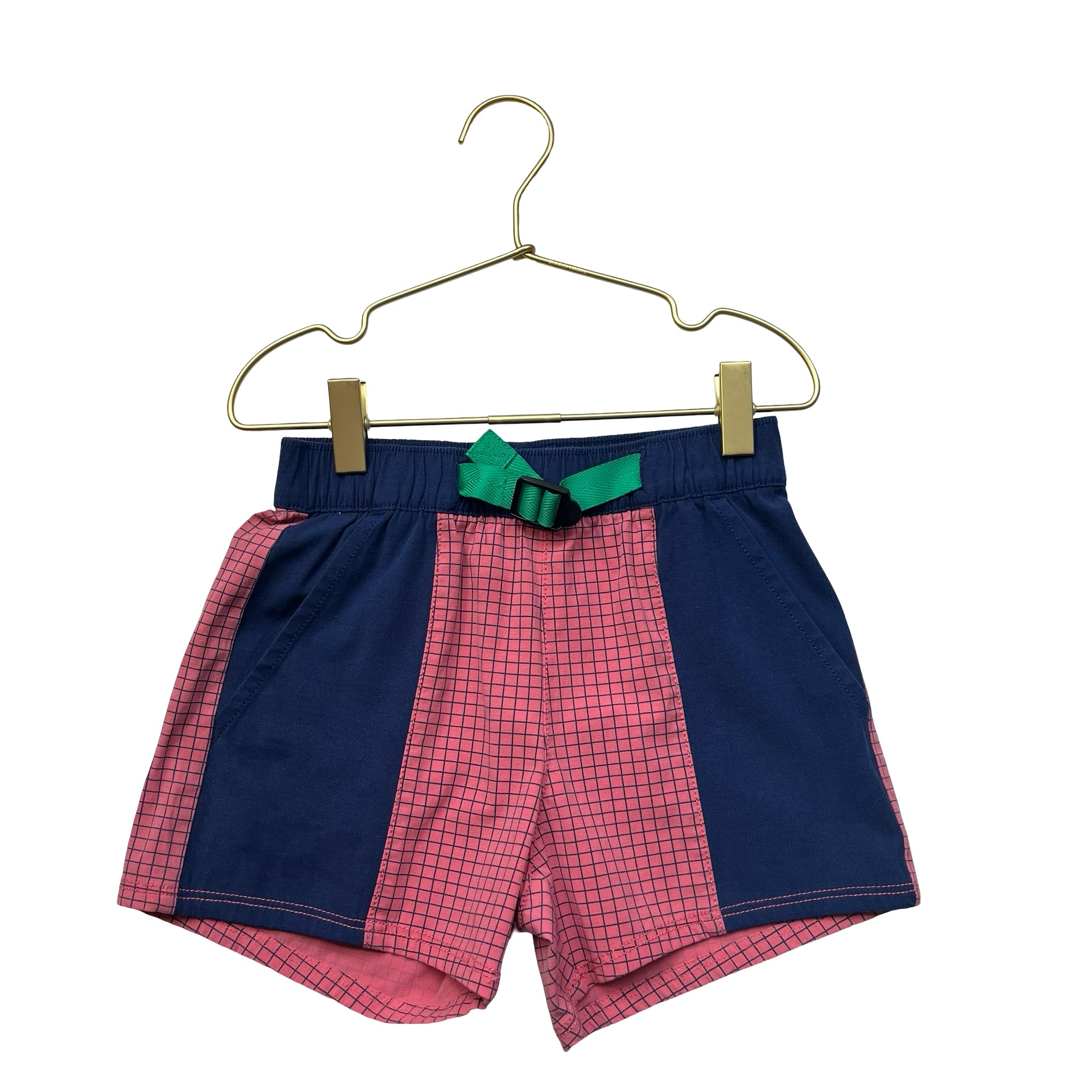 Hanna Andersson Salmon & Navy Shorts - Size 6-7