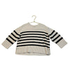 Baby Gap Ivory & Black Striped Cotton Sweater - Size 4