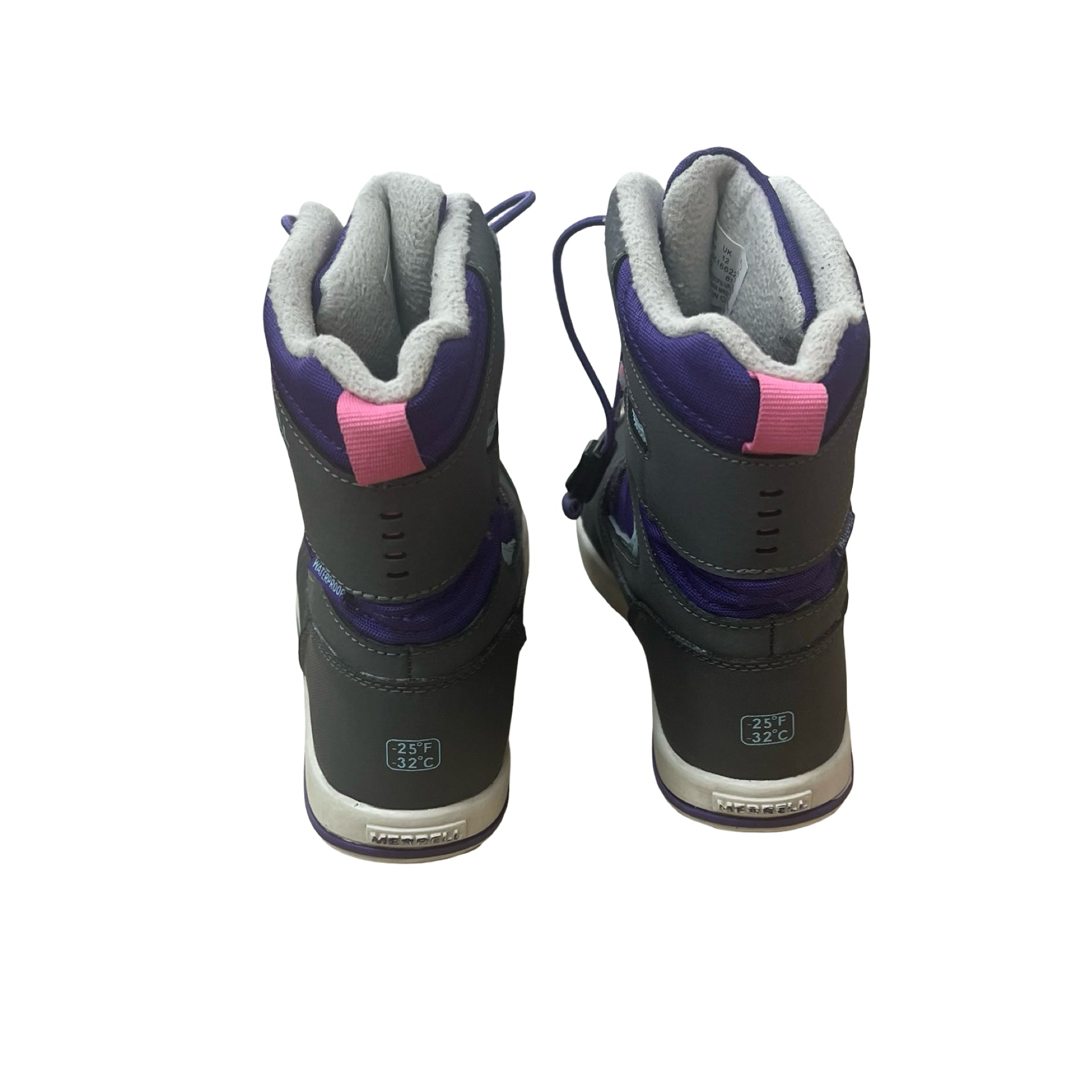 Merrell Purple & Gray Winter Boots - Size 13