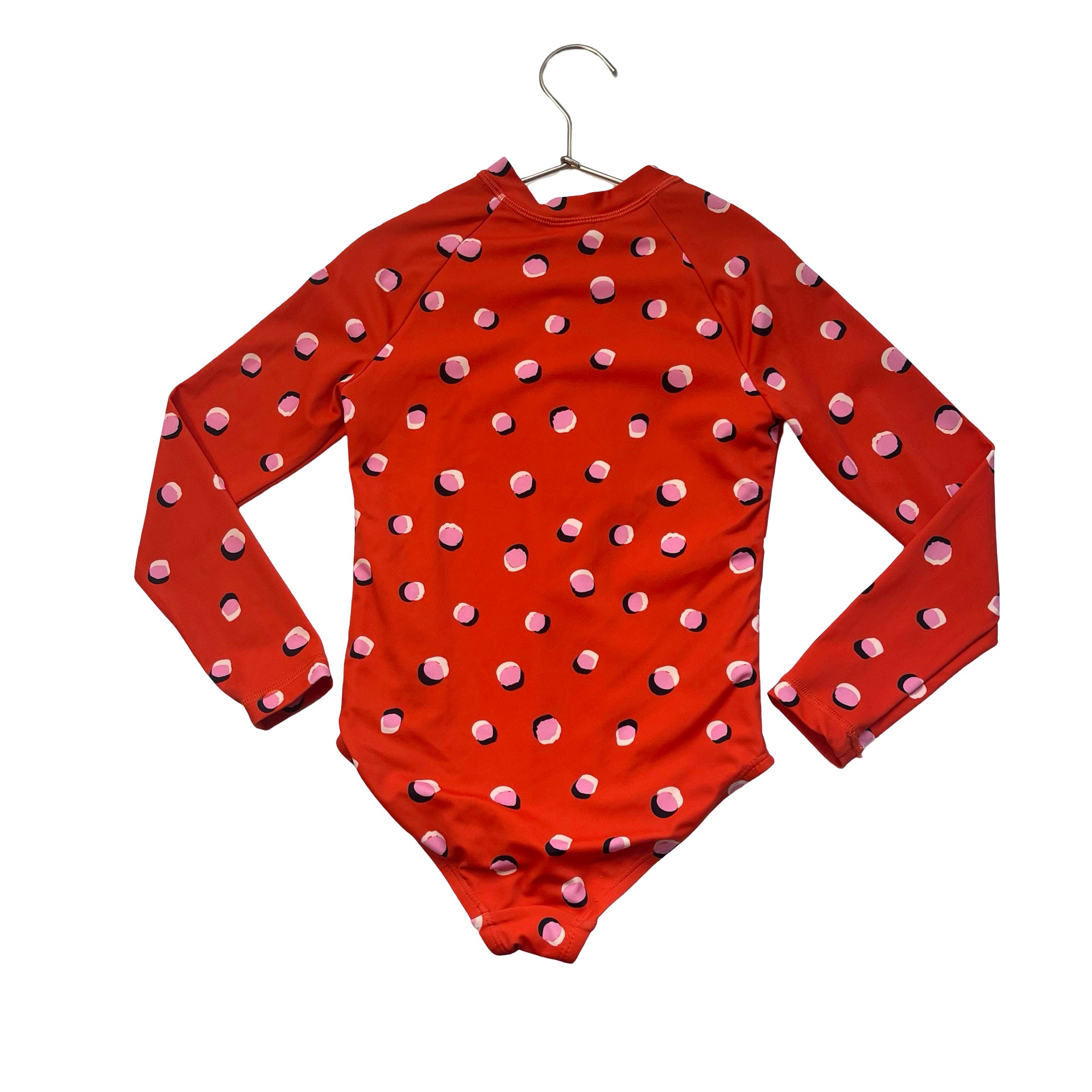 Hanna Andersson Cherry Red Dot Print Swim Suit - Size 6-7
