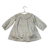 Mayoral Ivory & Green Floral Velour Dress - Size 18 Mo