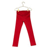 Petite Hailey Red Ribbed Leggings, Sun Flower Patch - Size 6