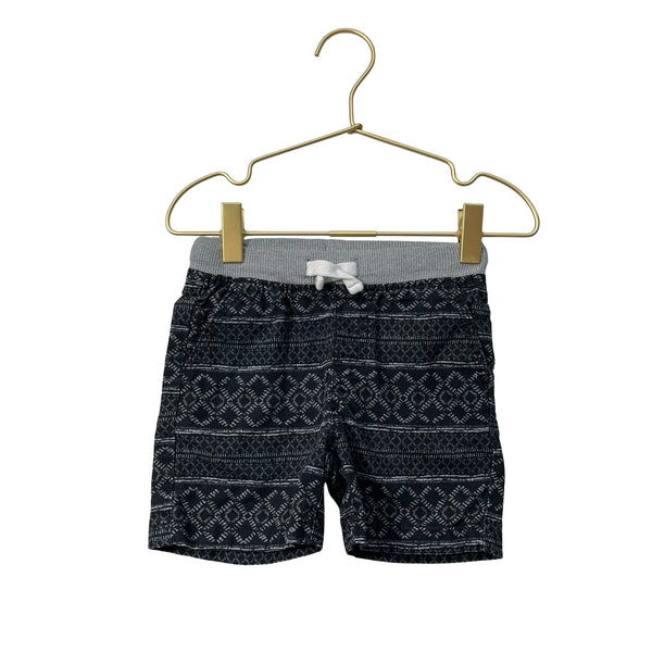 Cat & Jack Black & Gray Pattern Shorts - Size 18 Mo