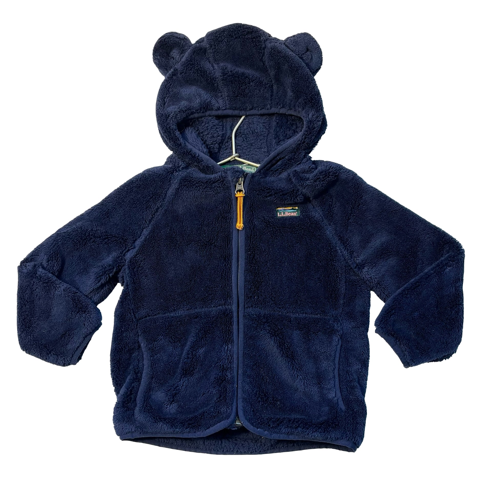 L.L.Bean Navy Fleece Hooded Jacket - Size 3T