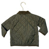 Little English Olive Green Quilted Jacket - Size 18 Mo