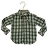 Me & Henry Green & Ivory Plaid Button Down Shirt - Size 2-3Y