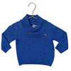 Thomas Brown Blue Shawl-Neck Sweater - Size 12-18 Mo