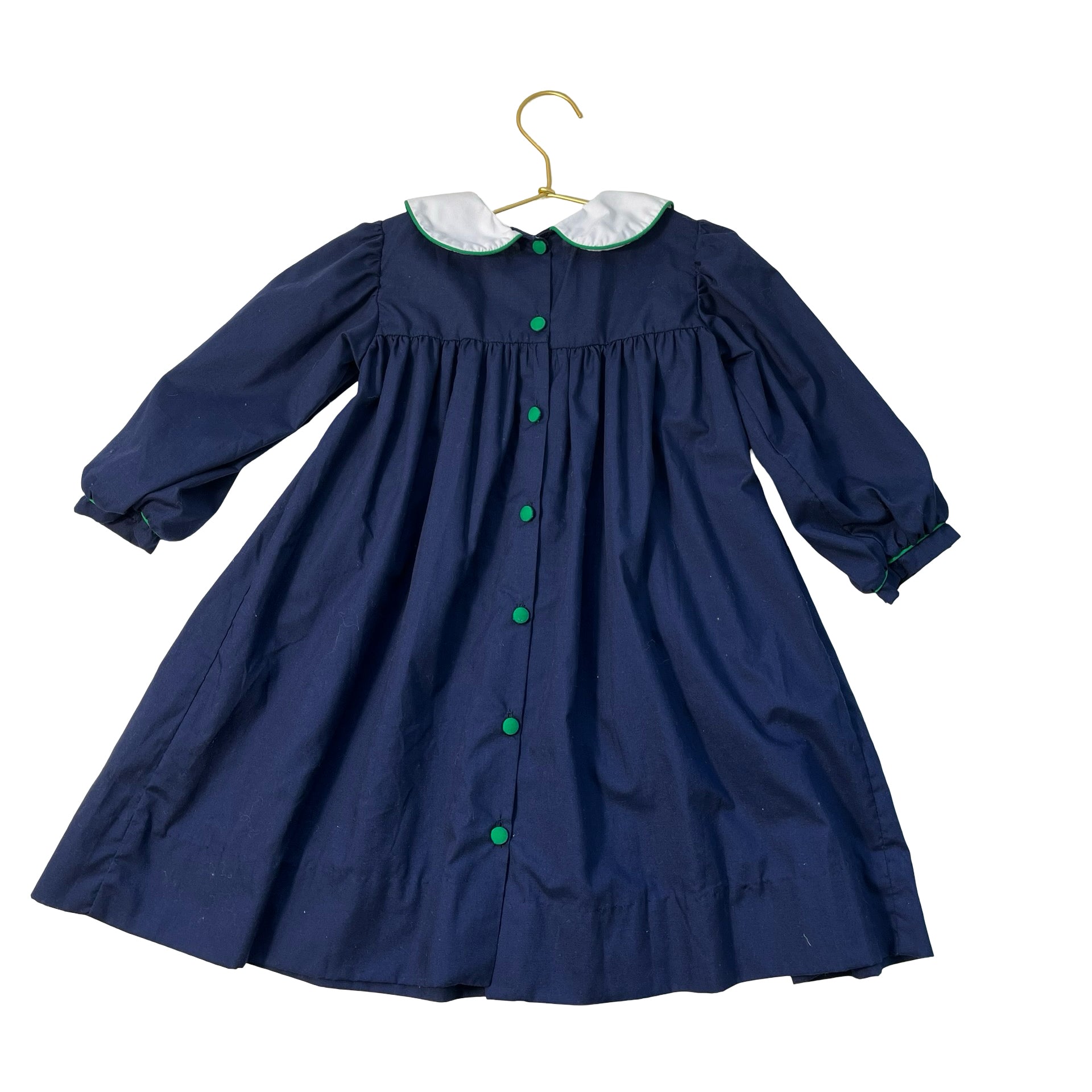 Nantucket Kids Navy Smocked Dress - Size 4T