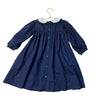Nantucket Kids Navy Smocked Dress - Size 4T