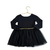 Children's Place Black & Gold Glitter Cat Tulle Skirt Dress - Size 12-18 Mo