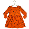 Cat & Jack Orange Pumpkin Print Dress - Size 3T