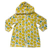 Hanna Andersson Lemon Print Terry Hooded-Zip-Up Swim Cover-Up - Size 4