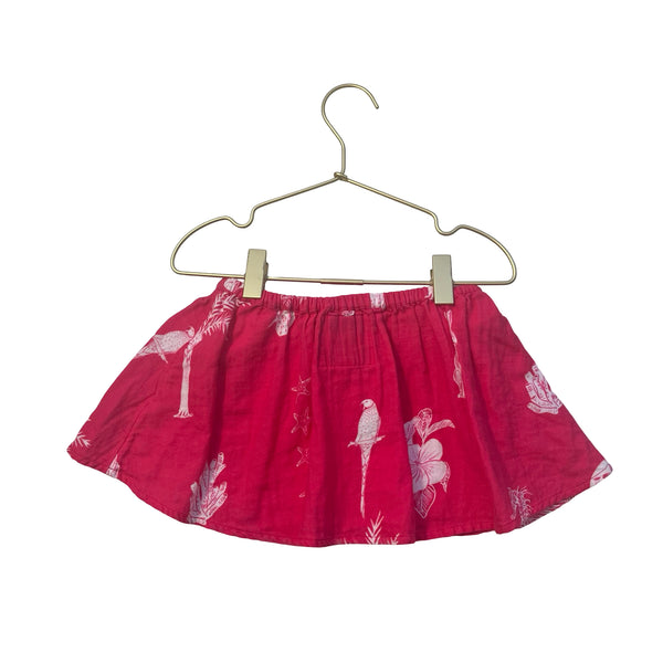 Coniglio Palm Beach Pink Print Skirt - Size 1 (12-24 Mo)
