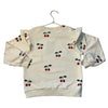 Konges Slojd Ivory & Red Cherry Pink Sweatshirt - Size 5-6Y