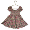 Ralph Lauren Pink, Flower, Green Floral Smocked Dress - Size 18 Mo