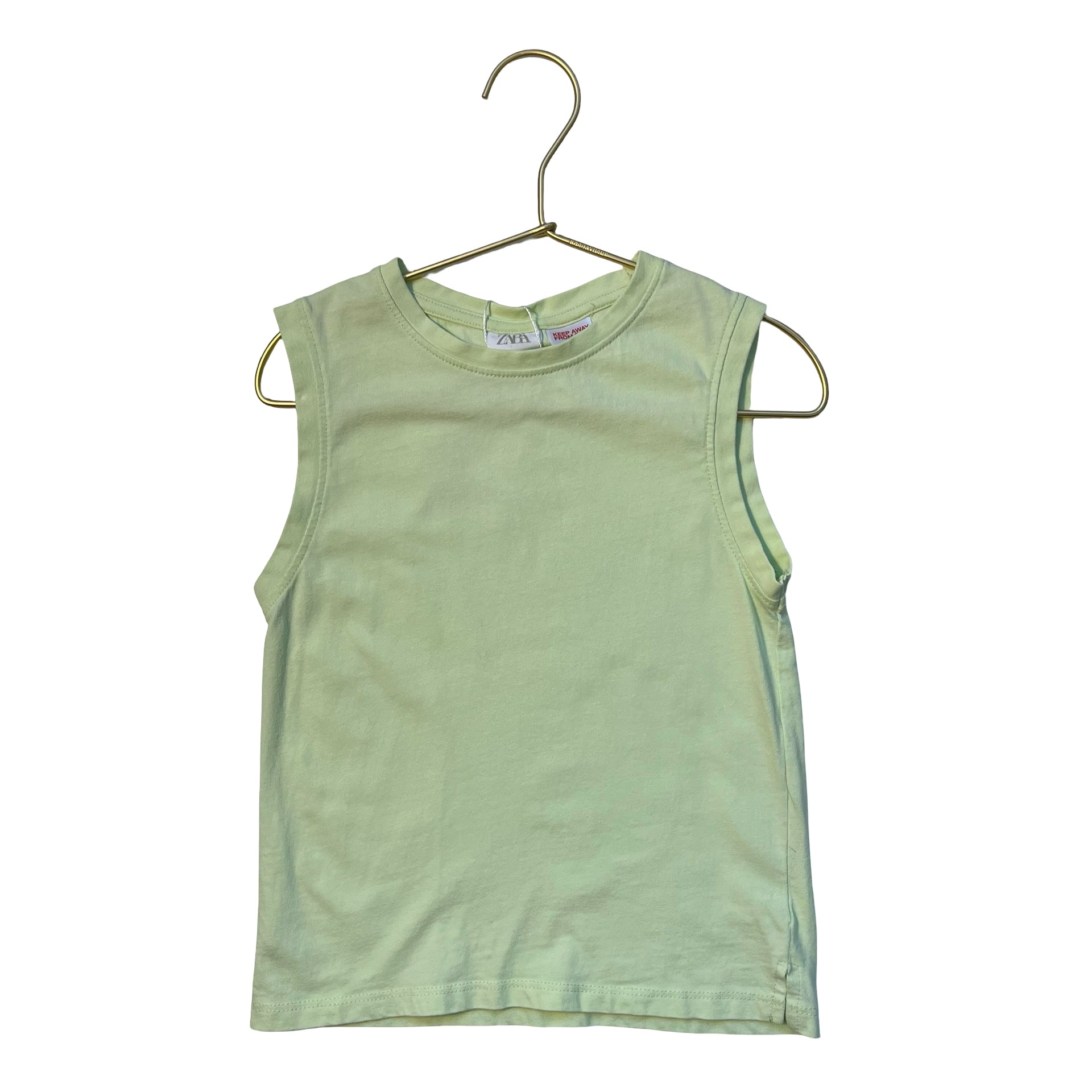 Zara Lime Green Tank Top - Size 3