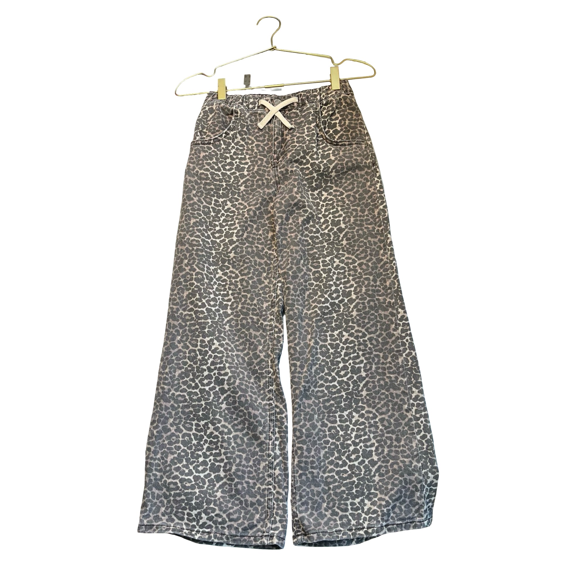 Zara Leopard Print Denim Jeans - Size 10