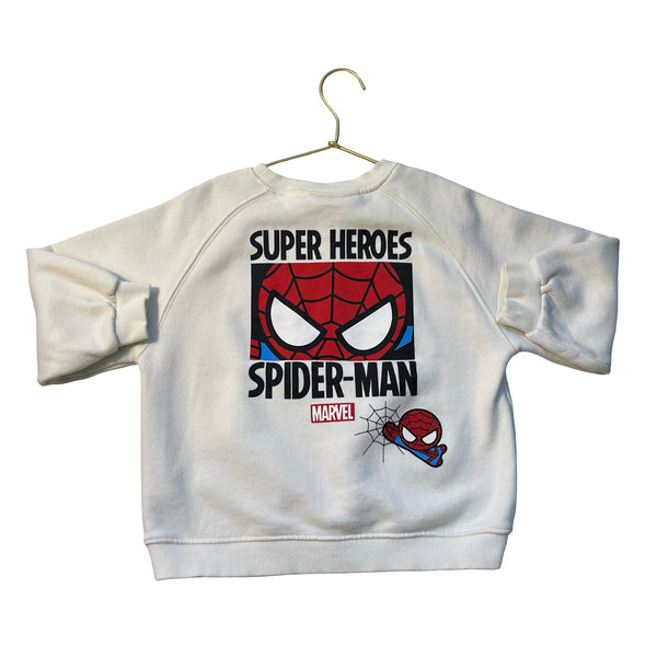 Zara x Marvel Ivory Spider-Man Sweatshirt - Size 6