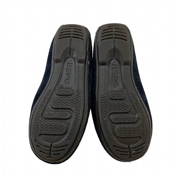 Crewcuts x Childrenchic Navy Suede Loafers - Size 25 (8.5)