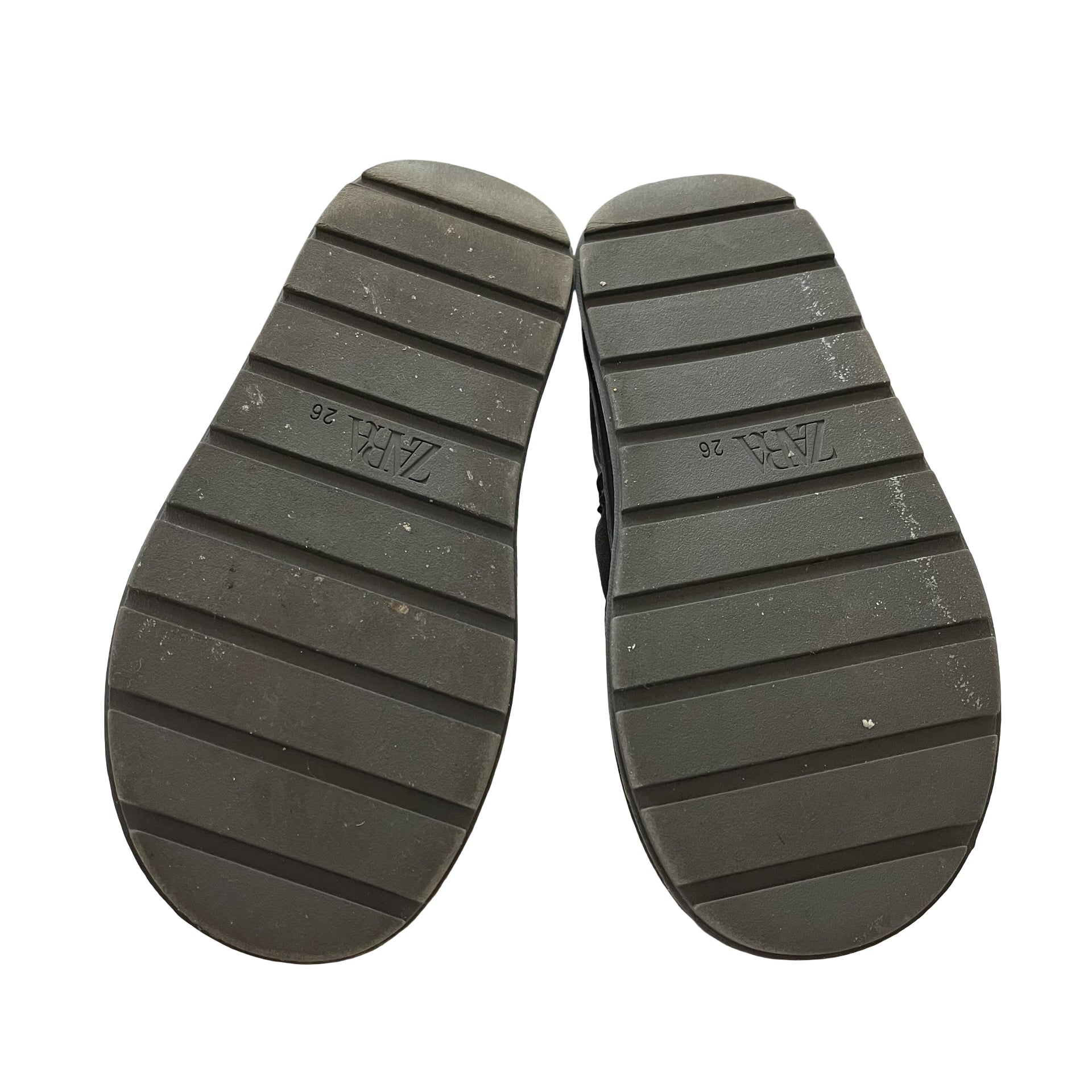 Zara Gray Quilted Faux Fur Lined Ankle Boots - Size 26 (9.5)